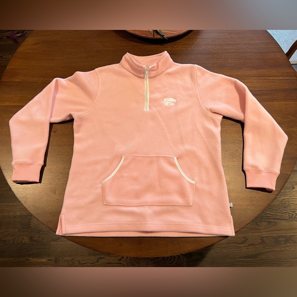 Pink Fleece K-State Quarter Zip Jacket